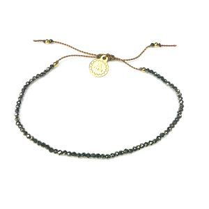 Bransoletka Naturalność  z pirytów pozłacana