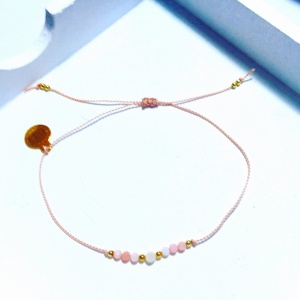 Bransoletka Naturalność opale złota