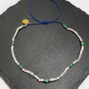 Bransoletka Naturalność turkmenit biały