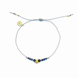 Bransoletka z gwiazdką szafiry  złota 